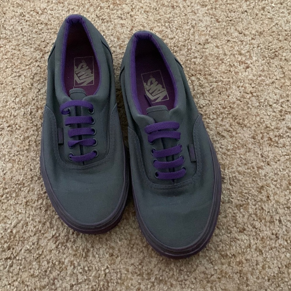 Vans t375 purple and gray